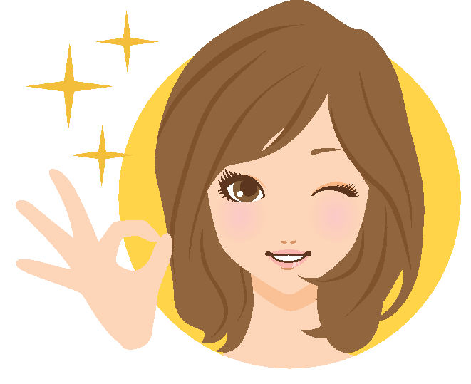 女性セミgood笑顔