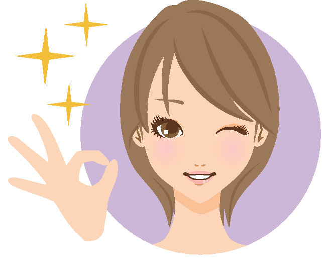 女性ショートgood笑顔