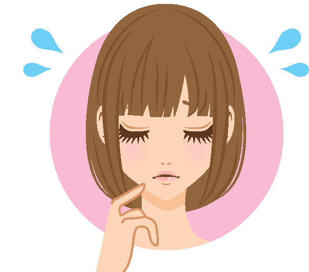 女性前髪困った